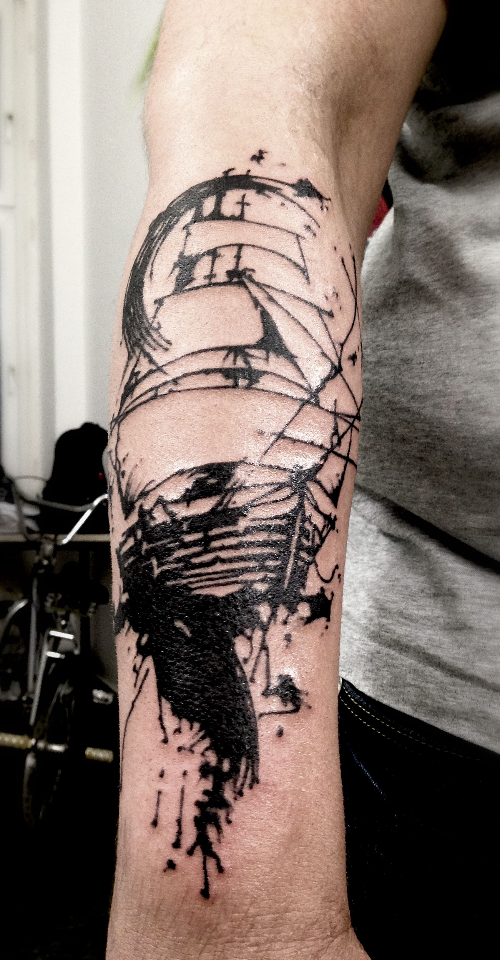 Amazing Abstract Forearm Tattoo Noa At Tattoo Anansi Abract in measurements 1699 X 3264
