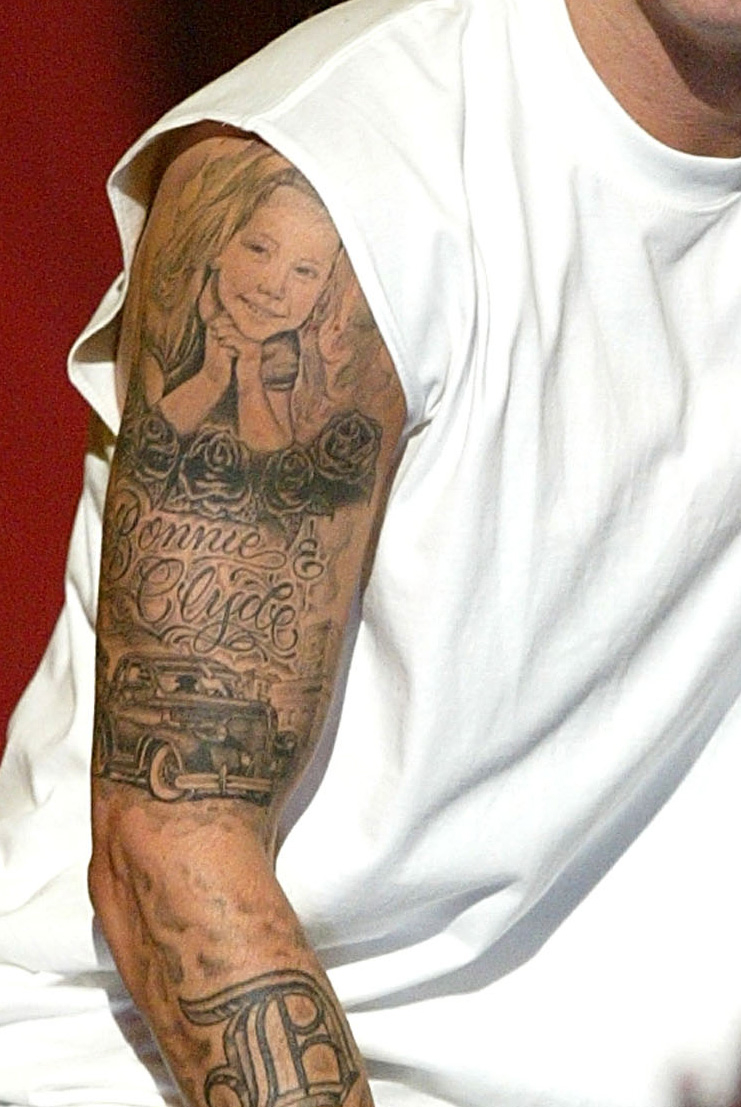 Amazing Eminems Right Full Sleeve Meaning Tattoo Tattoomagz intended for dimensions 741 X 1107