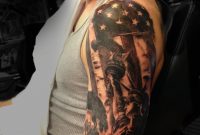 American Flag Liberty Half Sleeve Tattoo Done Angela Grace At throughout sizing 1784 X 2536