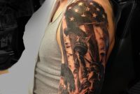 American Flag Liberty Half Sleeve Tattoo Done Angela Grace At with regard to measurements 1784 X 2536