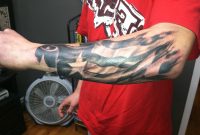 American Flag Tattoo Arm Eagle With American Flag Tattoo On Arm in measurements 2592 X 1936