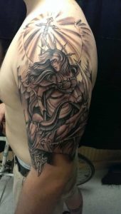 Angel Tattoos For Men Ideas And Inspiration For Guys regarding measurements 708 X 1252