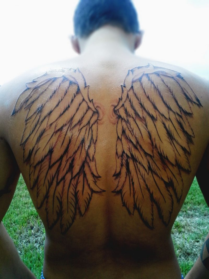 Angel Wing Tattoos 125 Angel Wing Tattoos That Are Heavenly regarding dimensions 800 X 1067