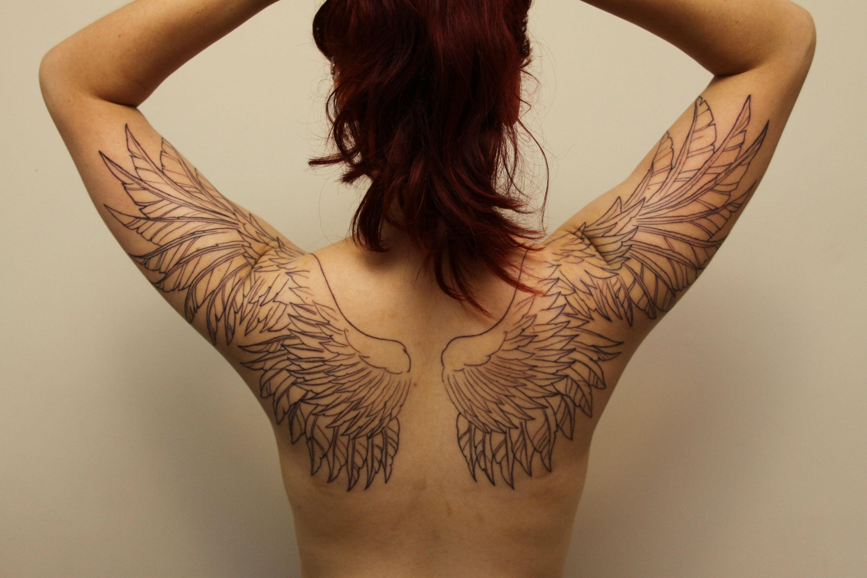 Angel Wing Tattoos From Back To Arms Google Search Tattoos throughout dimensions 2851 X 1900