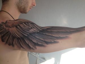 Angel Wings Tattoo Arm Wings Back Tattoos And Wing Tattoos On intended for proportions 3264 X 2448