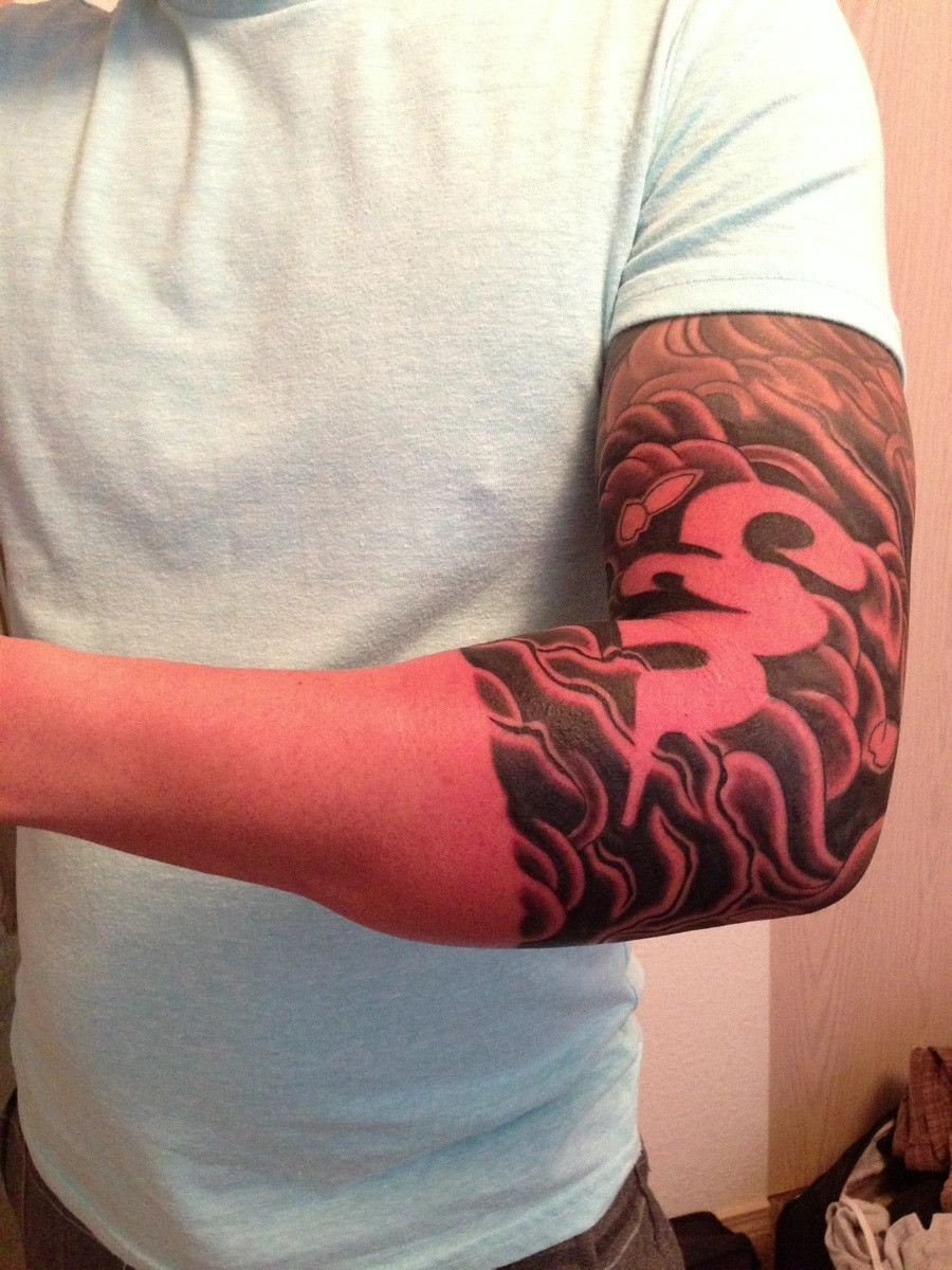 Arm Swollen Like Popeye But 34 Sleeve Is Almost Complete D Tattoo for measurements 900 X 1200