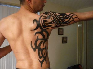 Arm Tribal Tattoo Design Image Black Ink Tribal Tattoo Design On within size 1024 X 768