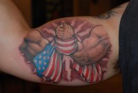 Arm Wrestling With Usa Flag Tattoo On Bicep within proportions 1162 X 778