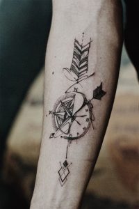 Arrow Compass Tattoo Artwork Outsider Tattoo Tattoo intended for sizing 736 X 1104
