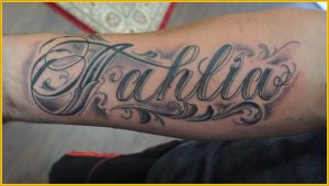 Astonishing Coolest Tribal Name On Arm Tattoo Design Tattooed Image inside proportions 1945 X 1105