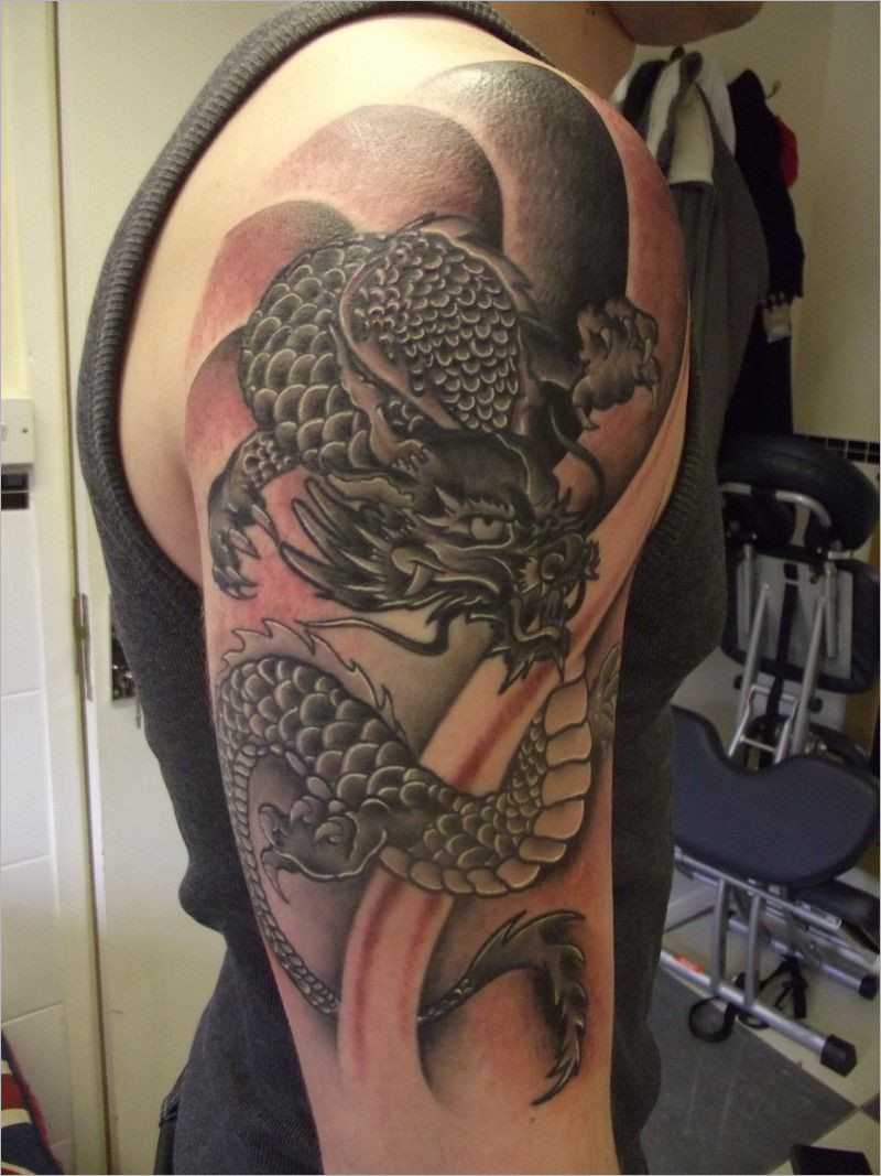 Awesome Dragon Tattoo Design For Arms Image Kiyana Jule throughout proportions 800 X 1067
