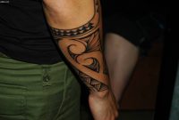 Awesome Men Arm Cover Up With Tribal Polynesian Armband Tattoo intended for measurements 3008 X 2000
