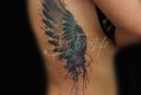 Awesome Watercolor One Wing Tattoo Jay Freestyle Want It with sizing 736 X 1105
