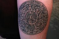 Aztec Sun Calendar Christa Ritchie At Mule Tattoo In Tustin for proportions 960 X 960