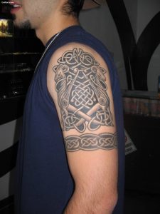 Beautiful Arm Tattoo Of Traditional Celtic Knot For Men Golfian throughout measurements 1200 X 1600