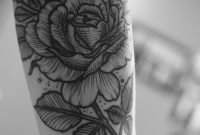 Beautiful Black And White Rose Tattoo On Arm Love It Time For A regarding measurements 1280 X 1920