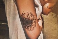 Beautiful Black And White Sunflower Tattoo On The Back Of Arm intended for proportions 984 X 1055