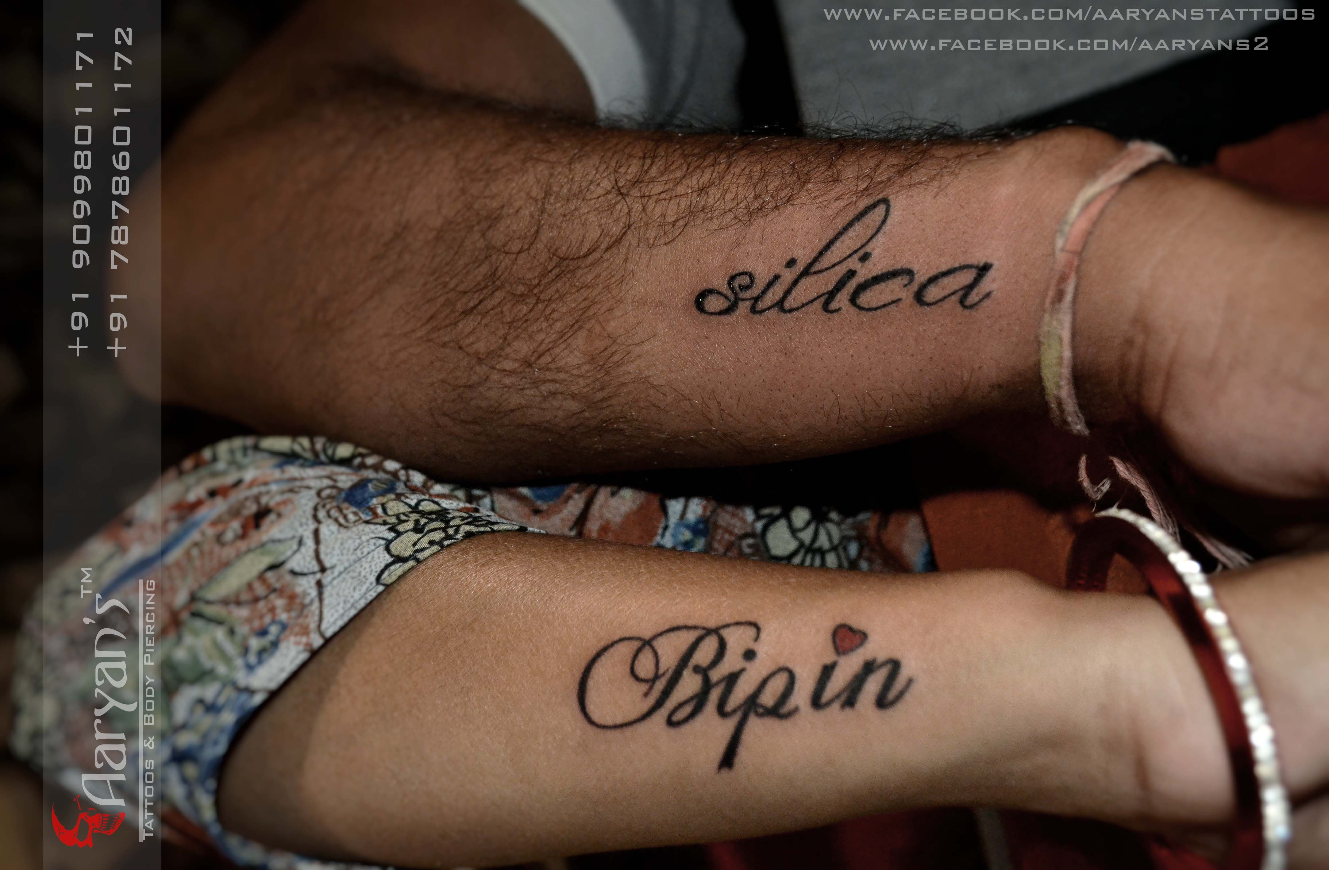 Beautiful Couple Tattoo On Side Wrist for measurements 4332 X 2836