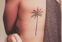 Beautiful Vertical Black Palm Tree Back Womens Tattoo At Mybodiart intended for sizing 1219 X 1500