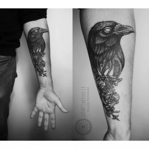 Belt Crow Tattoo Best Tattoo Ideas Gallery inside proportions 1080 X 1080