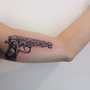 Best Gun Tattoo Meaning And Ideas Chhory Tattoo for sizing 1080 X 1080