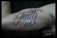 Bicep Faith Tattoo regarding measurements 3656 X 2504