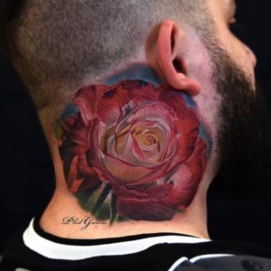 Big Rose Neck Tattoo Best Tattoo Ideas Gallery throughout dimensions 1080 X 1080