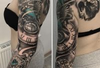 Birds Locket Timepiece Full Sleeve Best Tattoo Ideas Designs inside proportions 900 X 917