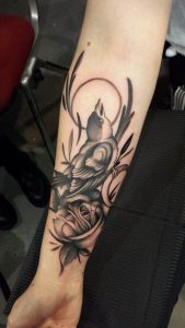 Black And Gray Girls Tattoo On Lower Arm Tattoo Hong Kong in proportions 1152 X 2048