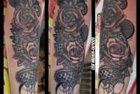 Black And Grey Roses And Lace Forearm Lace Lacetattoo Roses within sizing 960 X 960