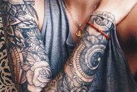 Black And White Floral Mandala Full Arm Sleeve Tattoo Ideas For regarding size 1000 X 1429