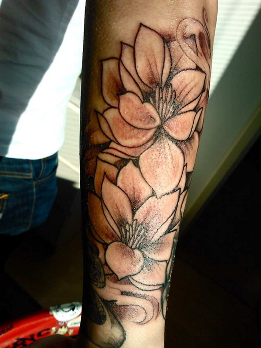 Black And White Lotus Flower Tattoo For Men Lotus Flower Tattoo inside measurements 900 X 1201