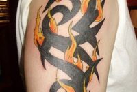 Black Flame Tattoo On Shoulder Tattoo Designs Tattoo Pictures with proportions 768 X 1024