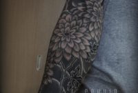 Black Ink Flowers Full Arm Tattoo Tattoo Geek Ideas For Best Tattoos regarding measurements 1080 X 1350
