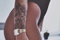 Black Rose Sleeve Arm Tattoo Ideas At Mybodiart Beautytatoos throughout measurements 811 X 1500