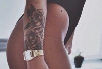 Black Rose Sleeve Arm Tattoo Ideas At Mybodiart Tattooideasarm within proportions 736 X 1361