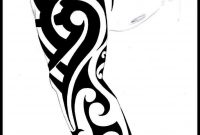 Black Tribal Tattoo Stencil For Full Sleeve 6891159 Tattoo in sizing 689 X 1159