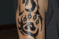 Black Tribal Wolf Tattoo Design On Right Sleeve Http with regard to proportions 729 X 1097