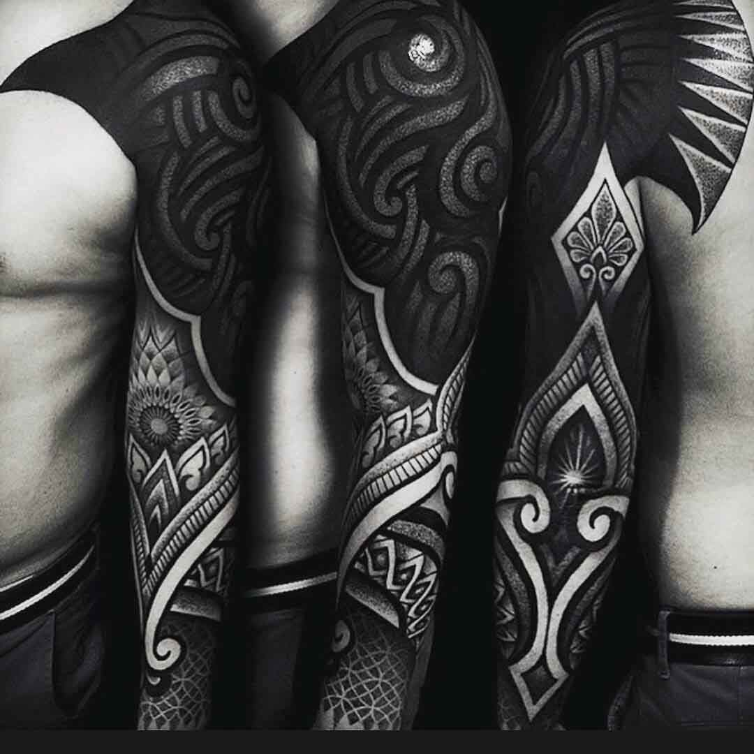 Blackwork Arm Tattoo with regard to proportions 1080 X 1080