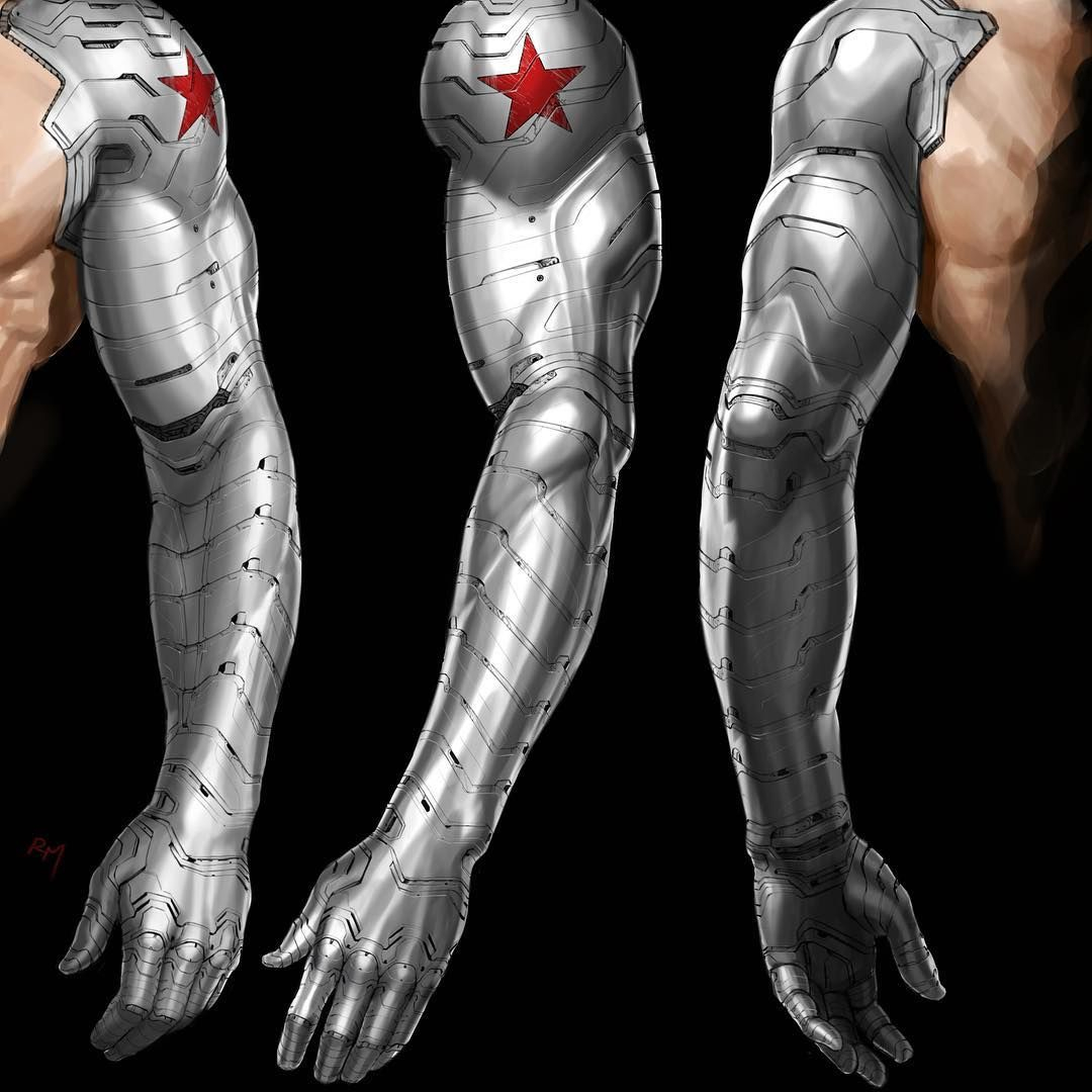 Captain America The Winter Soldier Bucky Barnes Arm pertaining to sizing 1080 X 1080