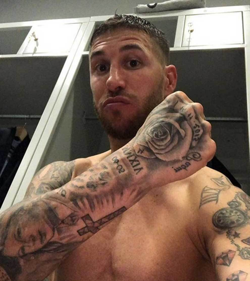 Champions League Bayern 1 2 Real Madrid Ramos Tattoos And throughout sizing 990 X 1109