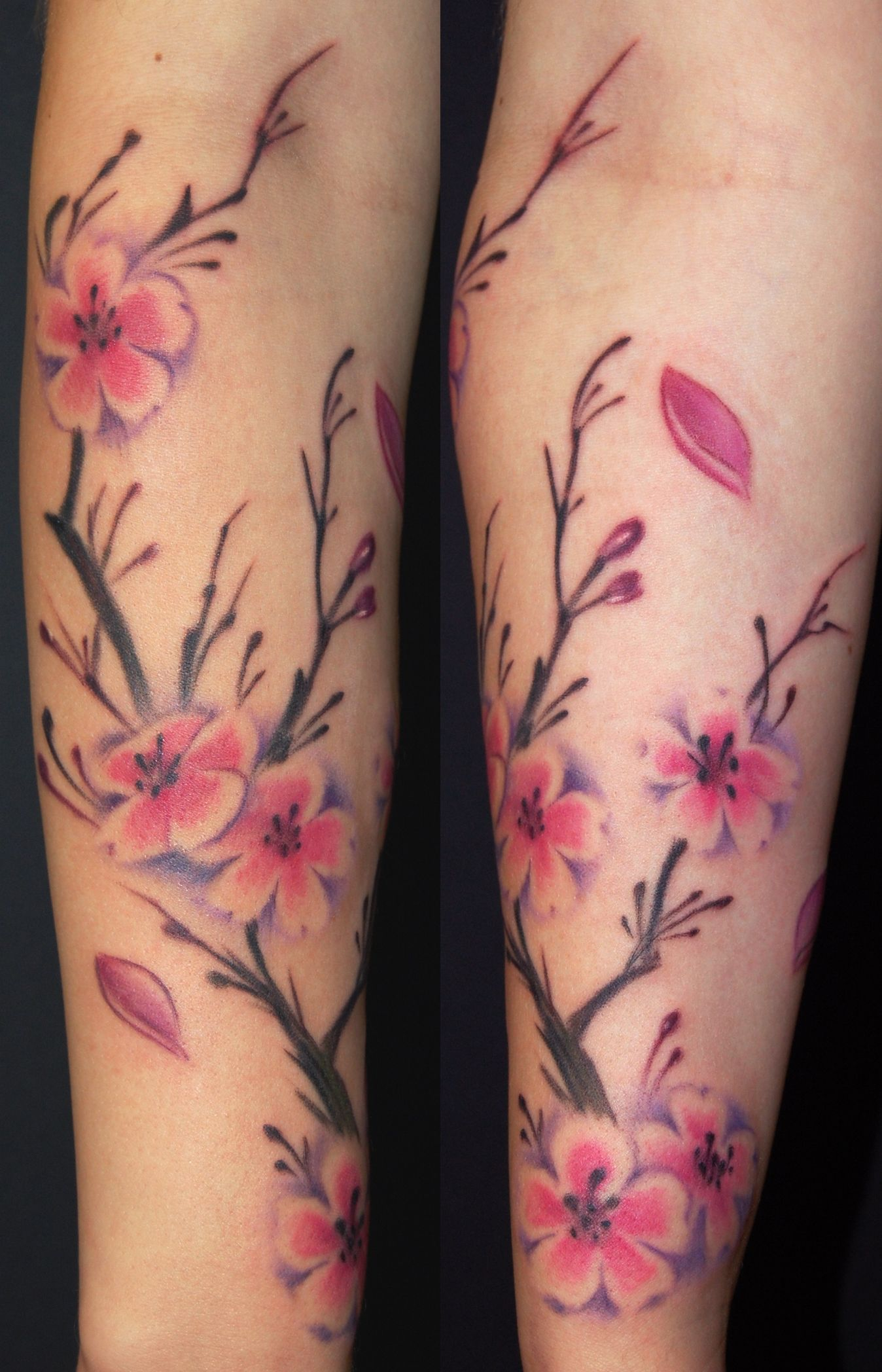 Cherry Blossom Tattoo On Arm For Women Off The Map Tattoo with regard to proportions 1348 X 2096