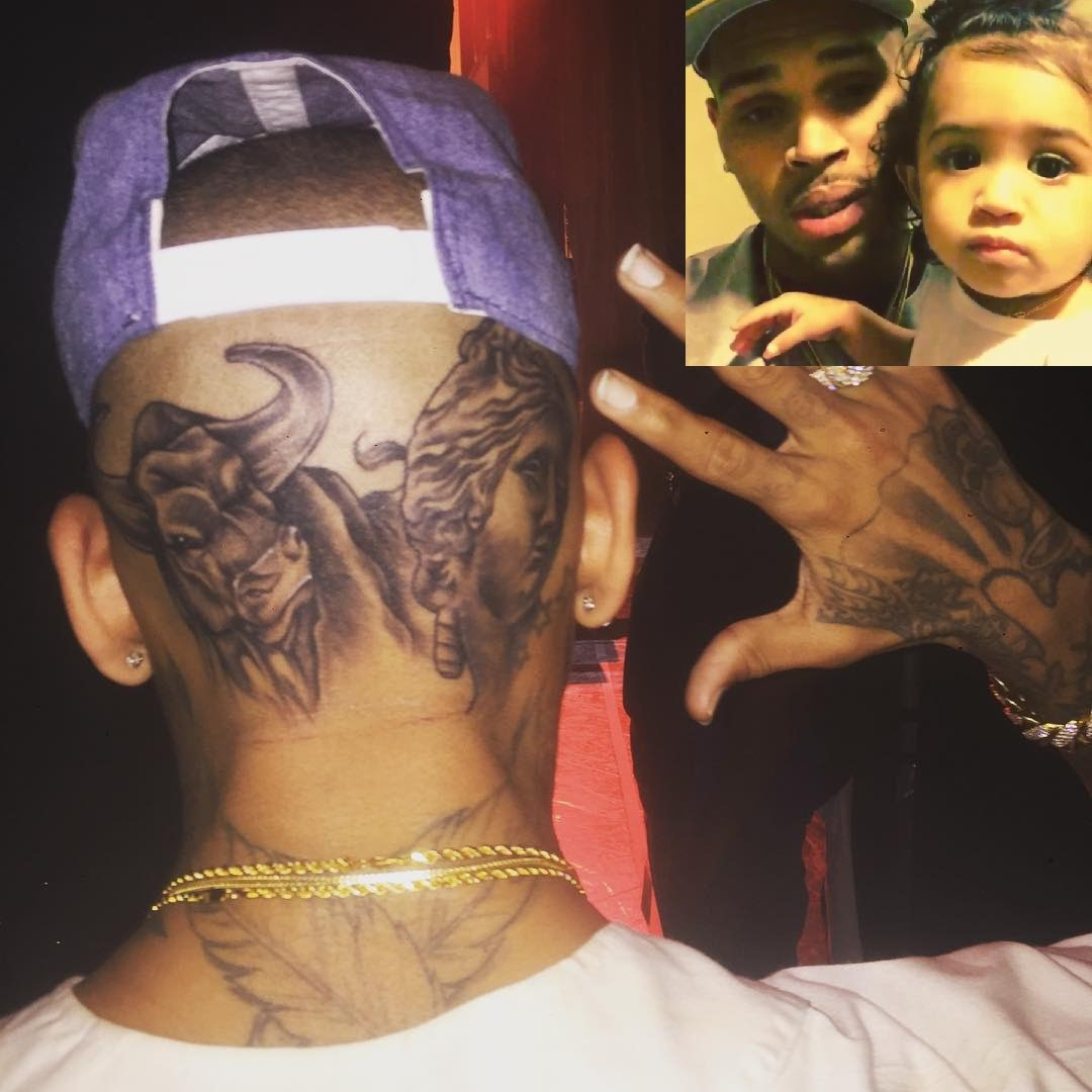 Chris Brown Explains The Meaning Behind The 2 Tattoos On The Back Of for dimensions 1080 X 1080
