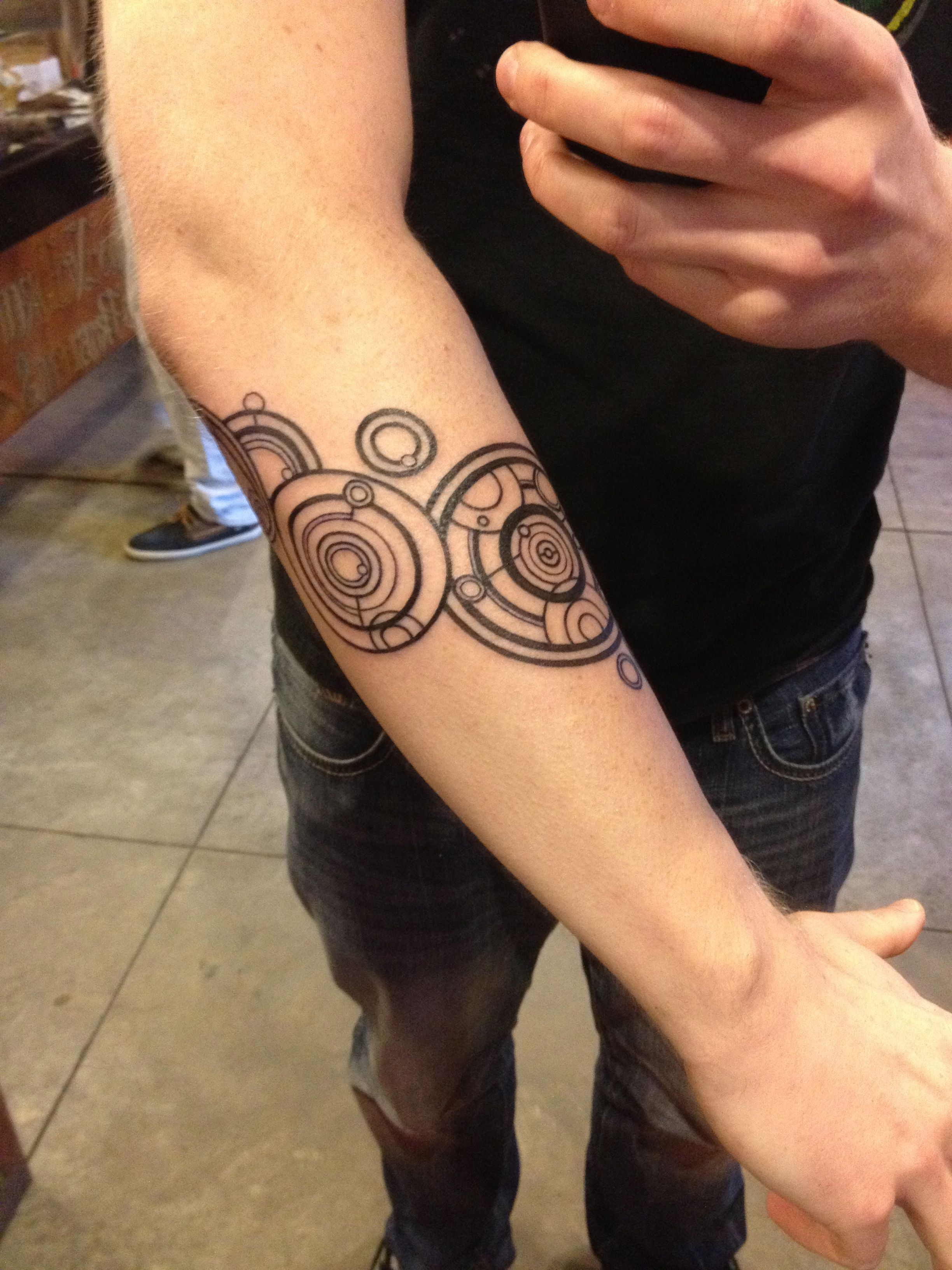 Circles Tattoo Design On Forearm 24483264 Tattoos intended for proportions 2448 X 3264