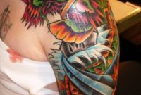 Colored Dragon Tattoo Design On Left Arm Httptattooideastrend inside size 780 X 1024