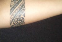 Cool Tribal Maori Armband Tattoo On Lower Arm 12231630 in proportions 1223 X 1630