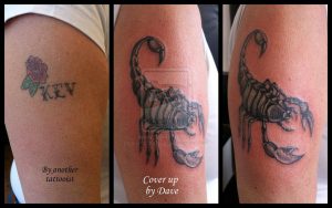 Cover Up Of Name Scorpion Cover Up Tattoo Tinytcustomdesign On for dimensions 1131 X 707