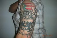 Crest Puerto Rican Flag On Incredible Irish Family Crest Tattoo for measurements 1048 X 786