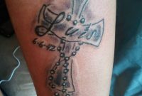 Cross Rosary Name Tattoo On Arm pertaining to proportions 1920 X 2560