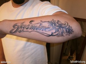 Cursive Namethis Was His 1st Tattoo Name Tattoos intended for proportions 1024 X 768